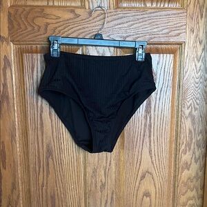 Black High-Waisted Bikini Bottoms